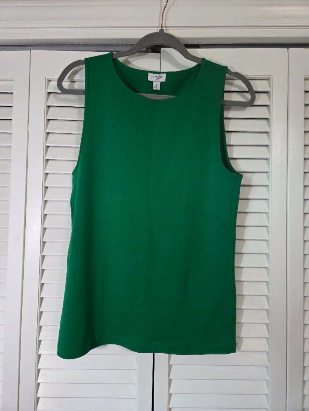 J.Crew Factory Tank, Kelly Green, Sz L